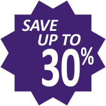 Save up to 30%!